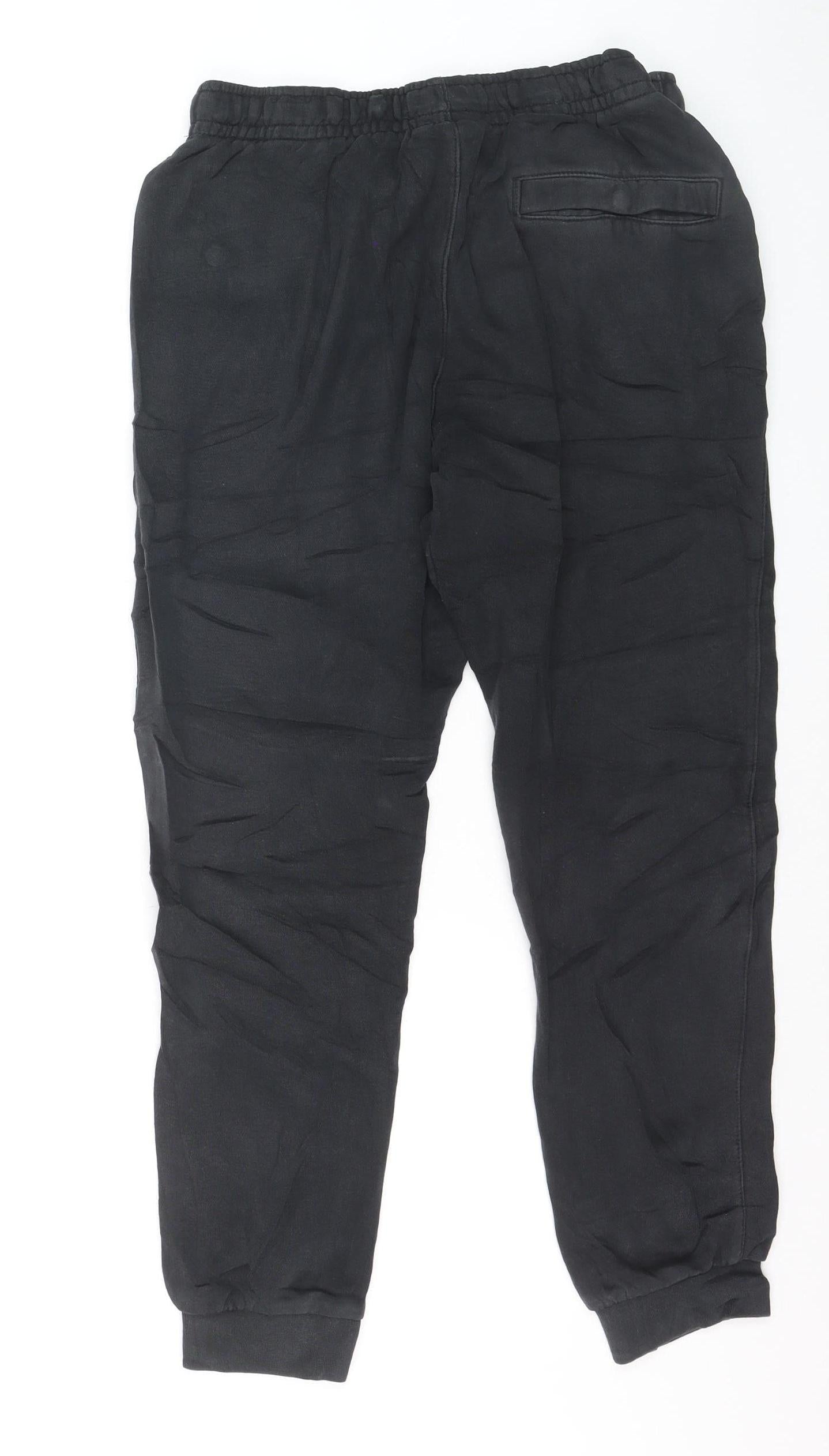 Nike Men's Black Medium Jogger Sweatpants with Drawstring Waist