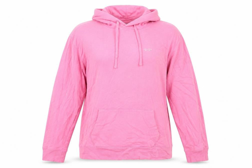 Hollister Womens Pink Pullover Hoodie Medium Cotton Blend Casual