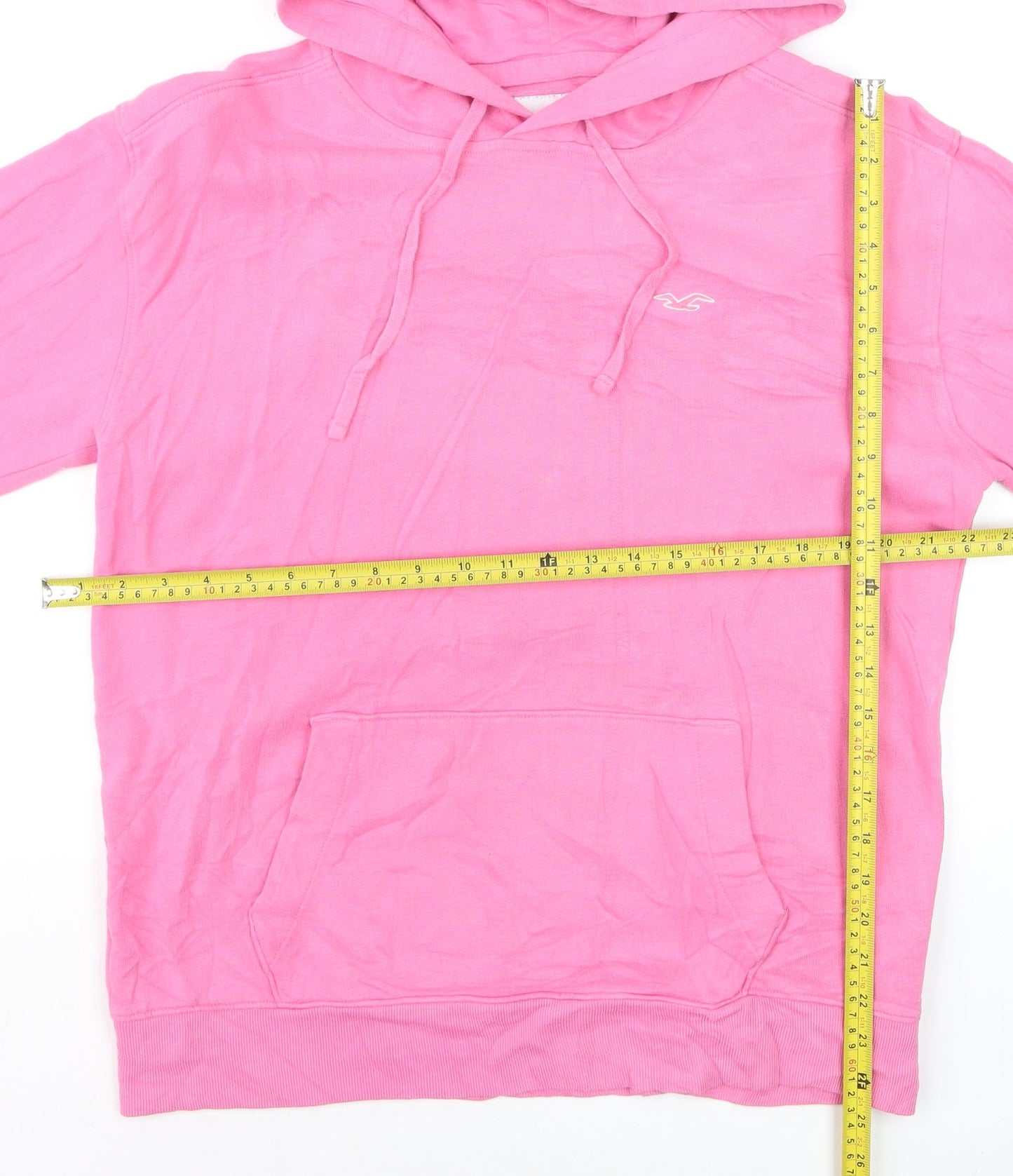 Hollister Womens Pink Pullover Hoodie Medium Cotton Blend Casual