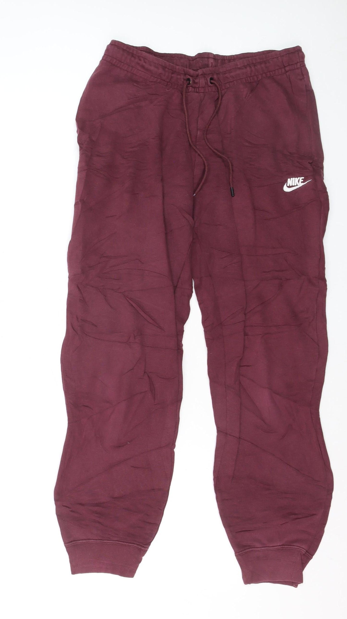 Nike Men's Red Jogger Sweatpants Size M French Terry Activewear