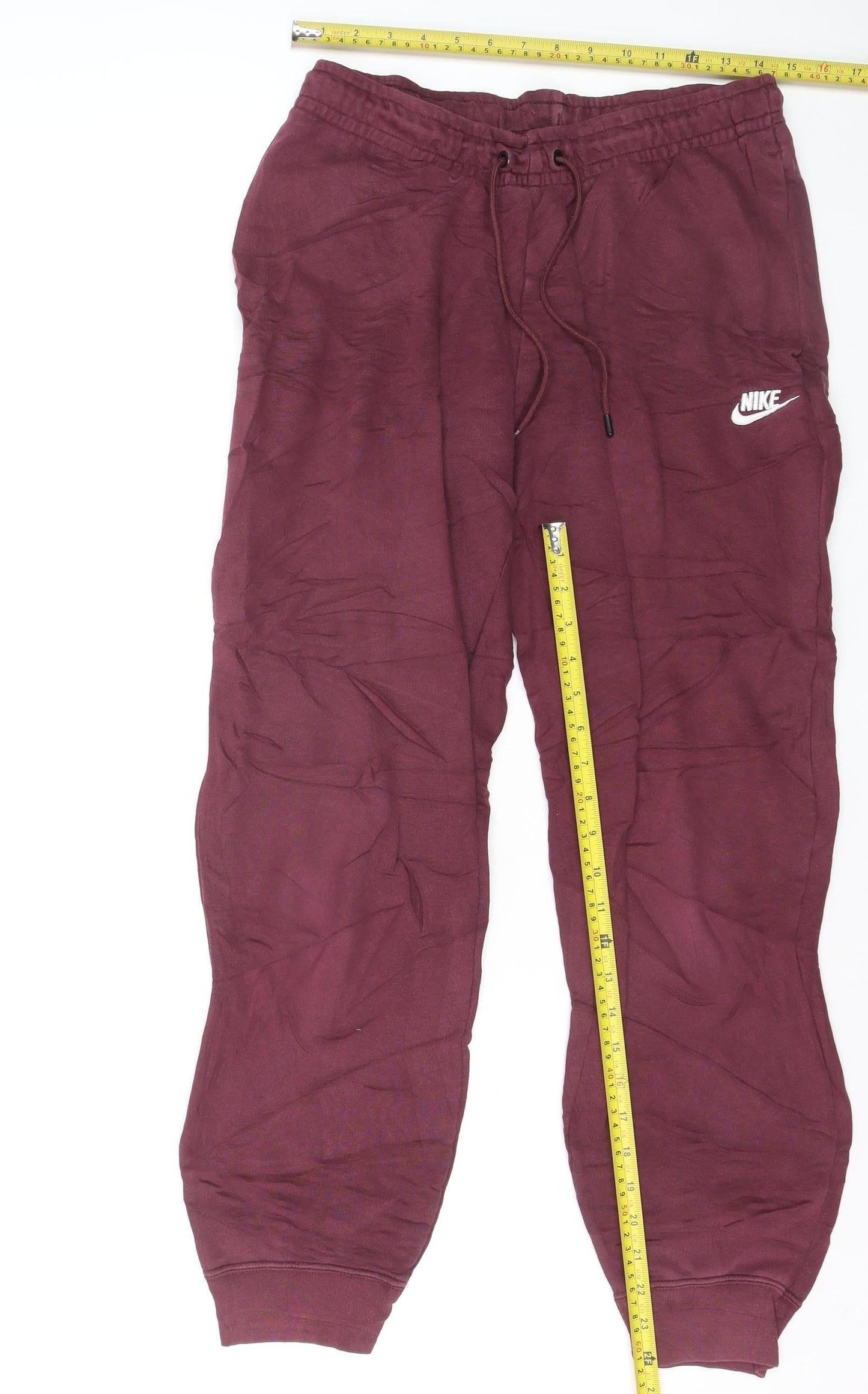 Nike Men's Red Jogger Sweatpants Size M French Terry Activewear