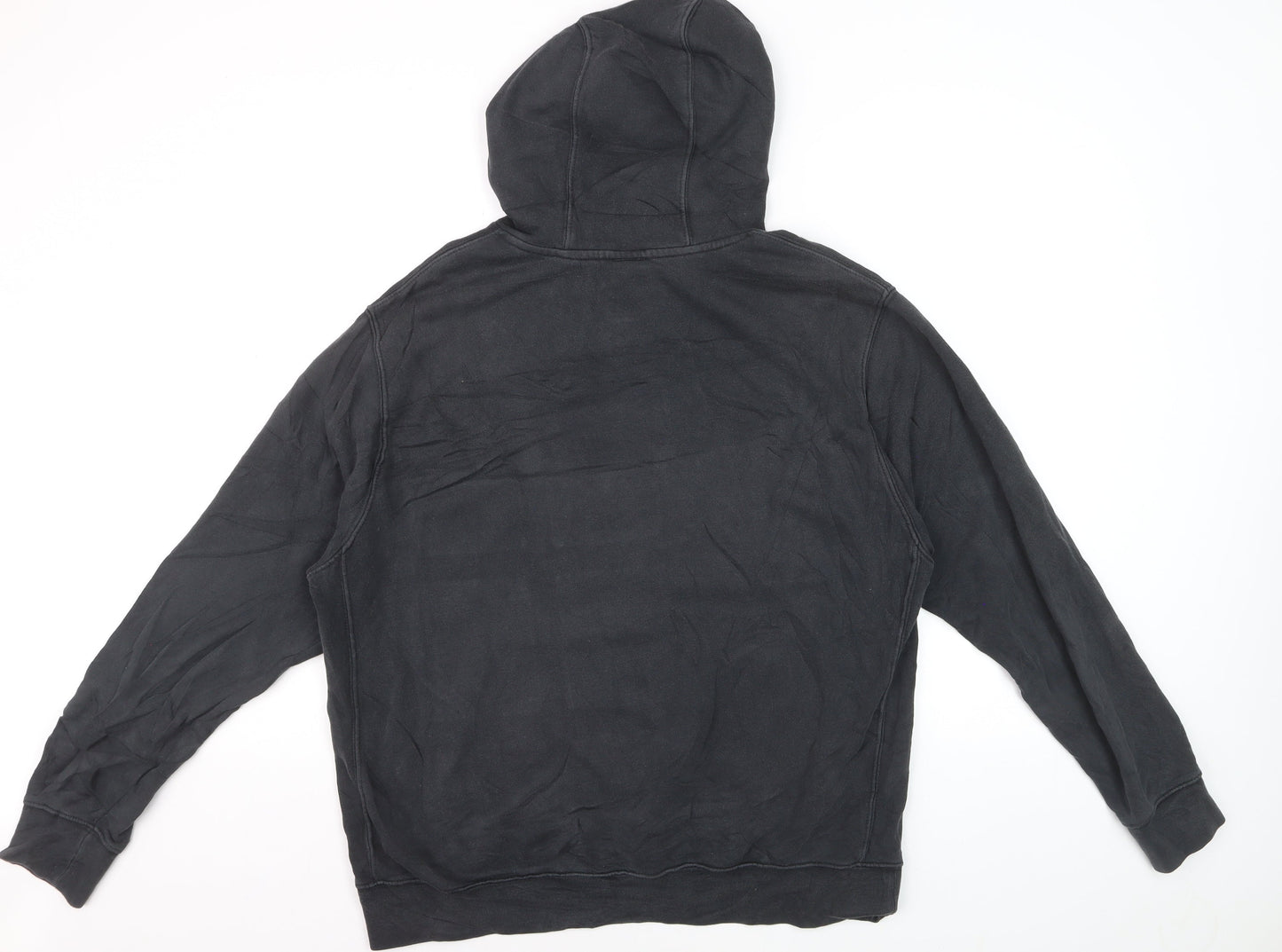 Nike Men’s Black Pullover Hoodie L Regular Fit Fleece Sportswear