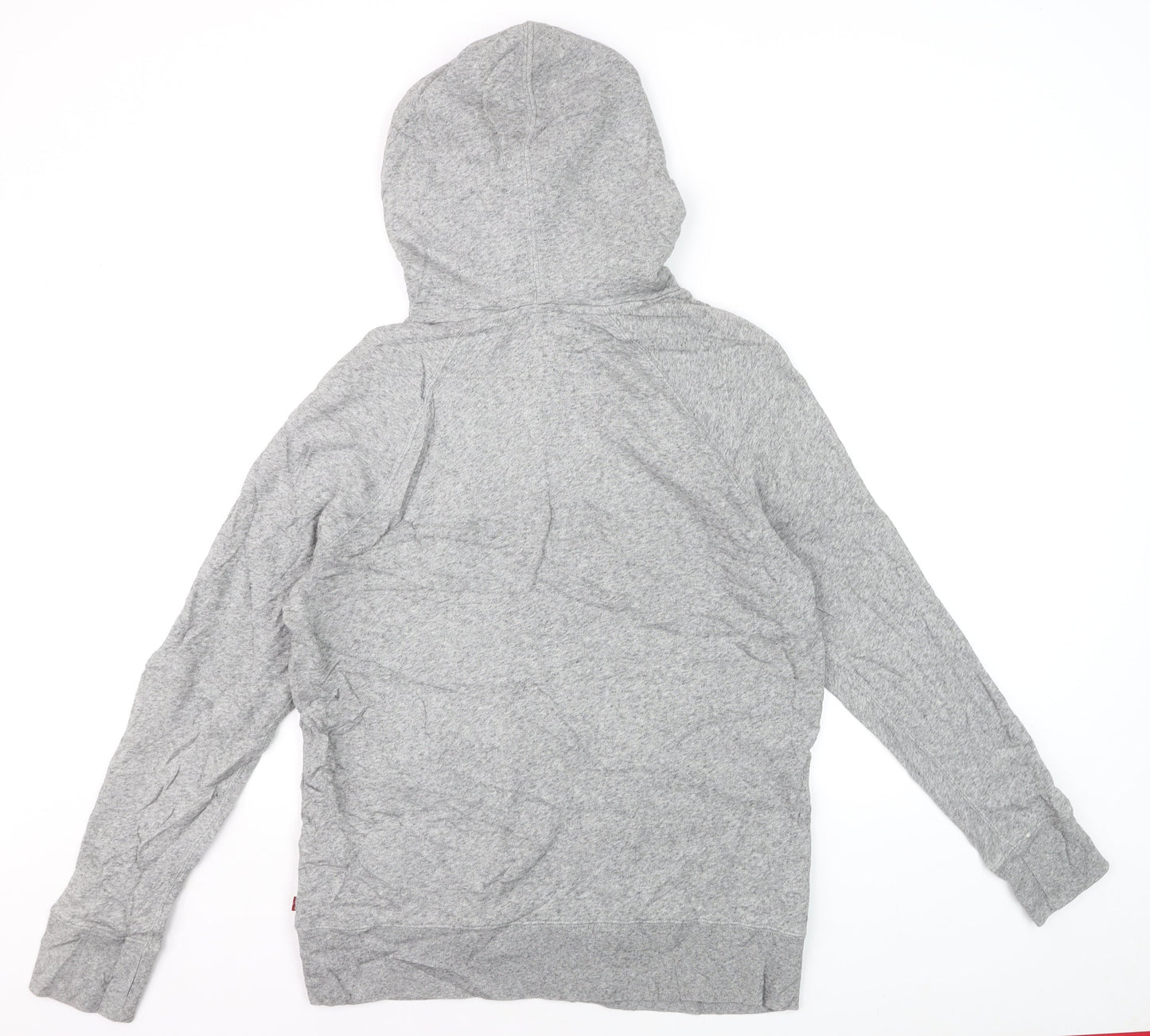 Levi's Men's Grey Pullover Hoodie Small Graphic Print Casual