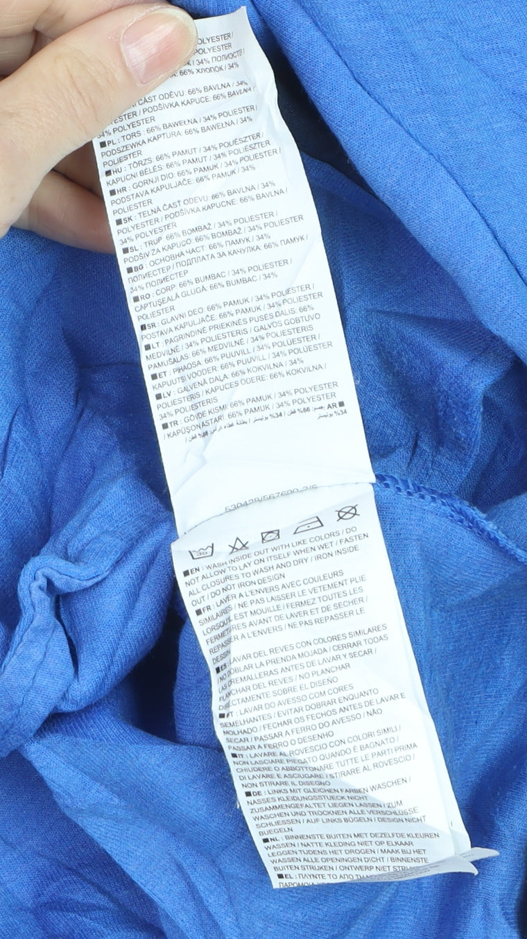 Nike Men's Blue 2XL Full Zip Hoodie Lightweight Sportswear