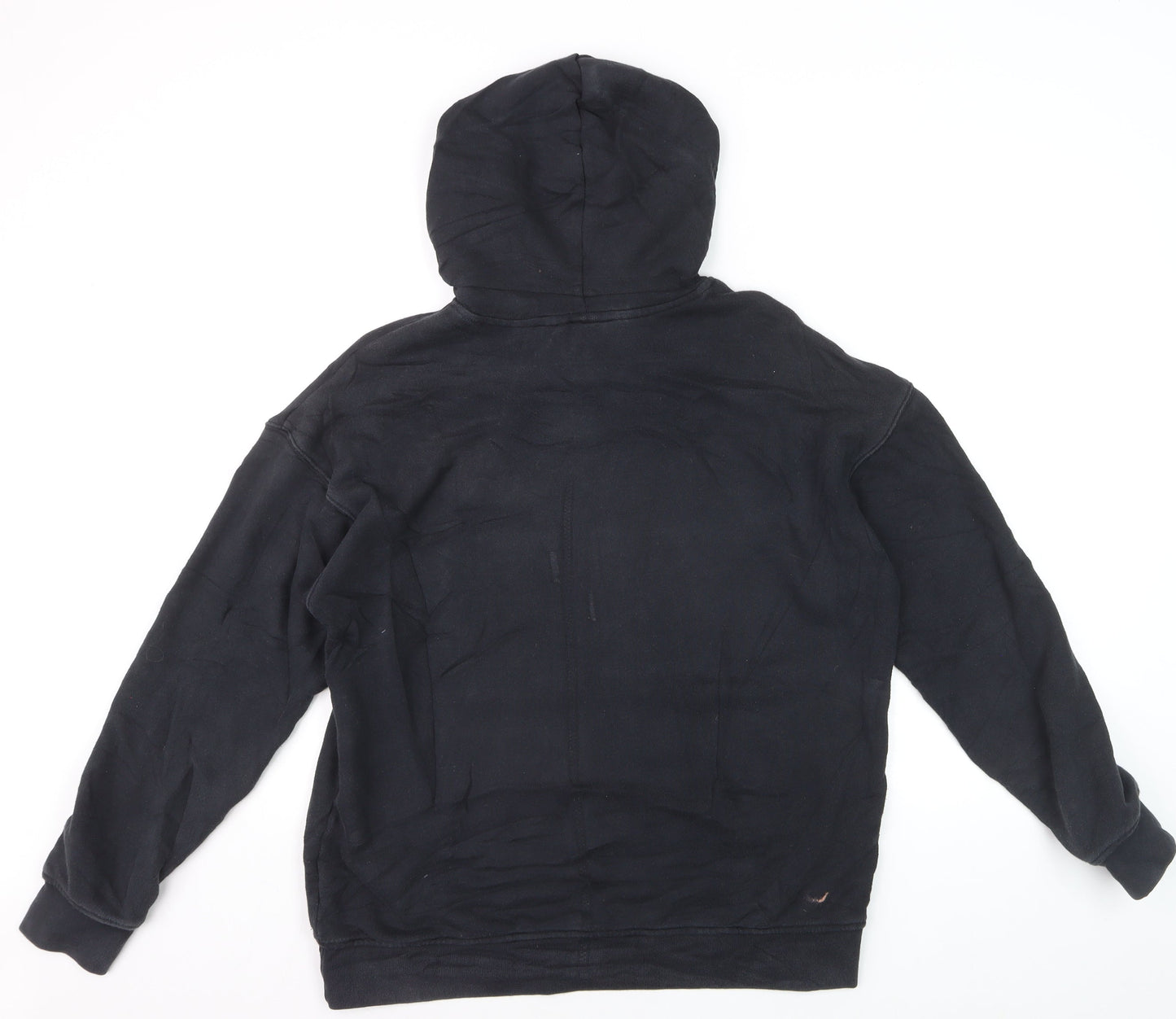 Adidas Mens Black XL Pullover Hoodie with Logo Graphic Print