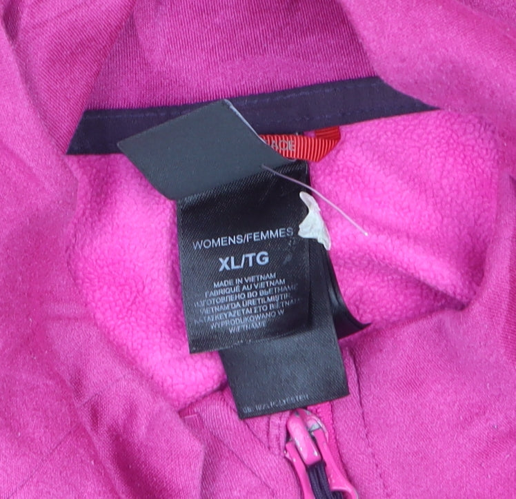 The North Face Women's Pink Full Zip Fleece Jacket XL