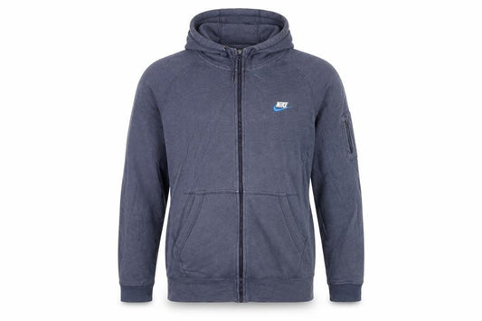 Nike Men's Blue Full Zip Hoodie XL Hooded Sweatshirt