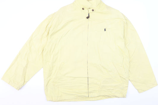 Ralph Lauren Men's Yellow Cotton Bomber Jacket L