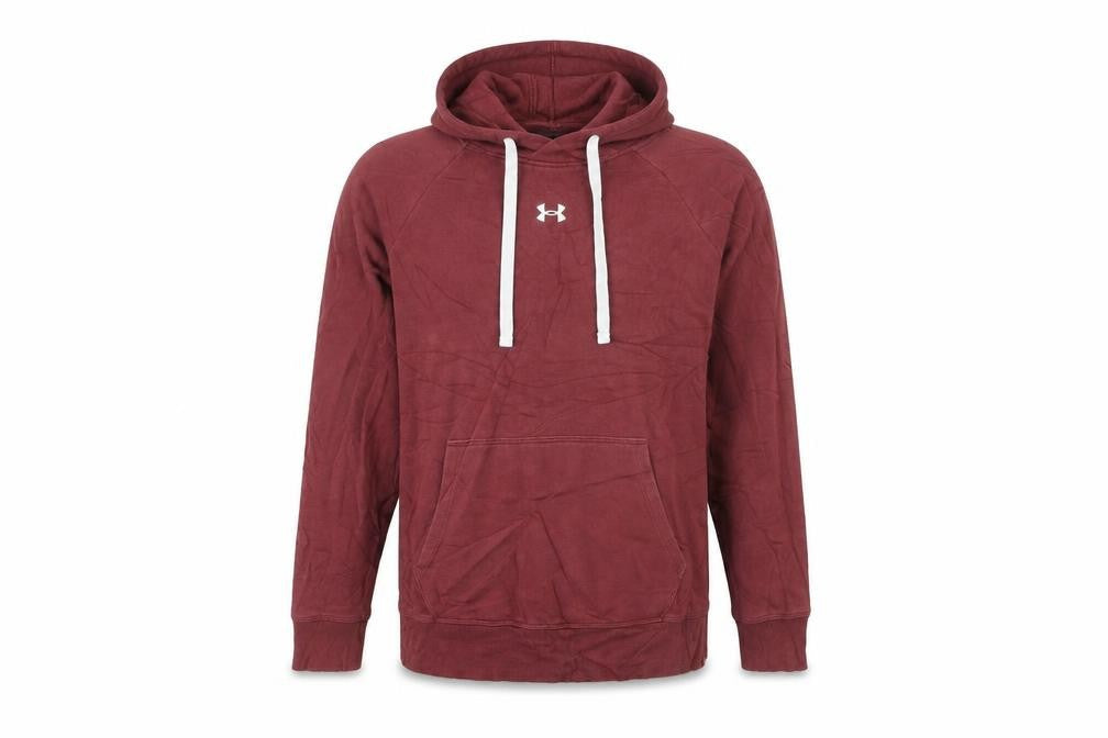 Under Armour Men's Red Pullover Hoodie Size L Relaxed Fit