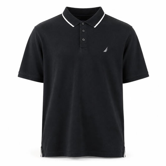 Nautica Men's Black 2XL Cotton Polo Shirt Classic Fit