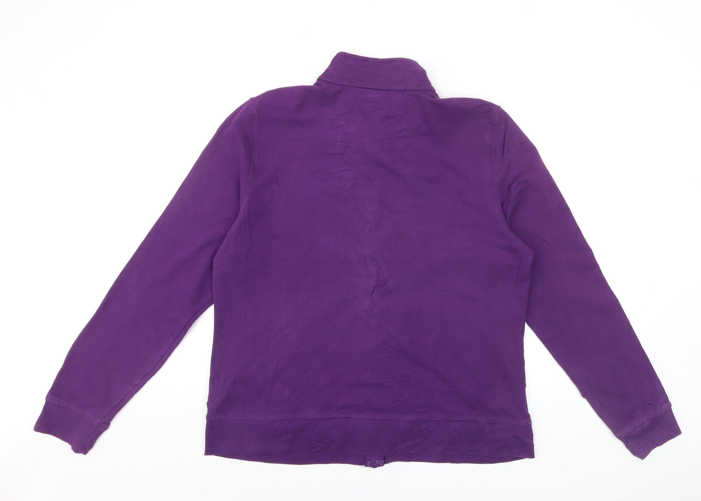 Carhartt Women Purple Full Zip Sweatshirt XL Cotton Blend Casual