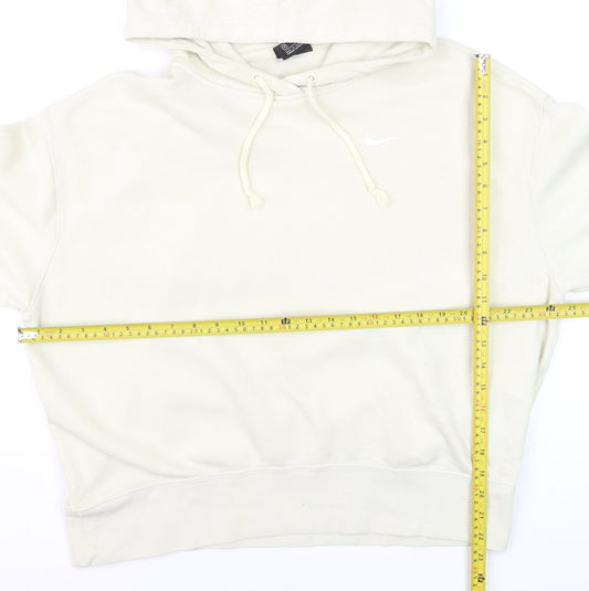Nike Men's Ivory Pullover Hoodie M Regular Fit Fleece Sweatshirt