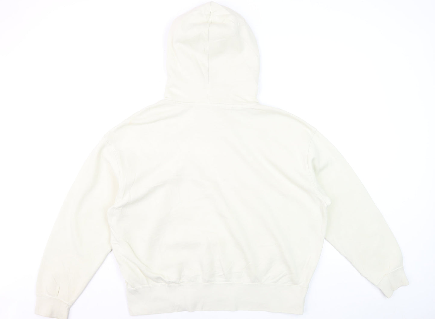 Nike Men's Ivory Pullover Hoodie M Regular Fit Fleece Sweatshirt