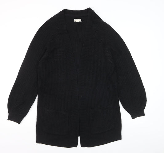 Fat Face Women Black Long Sleeve Knit Cardigan UK 10