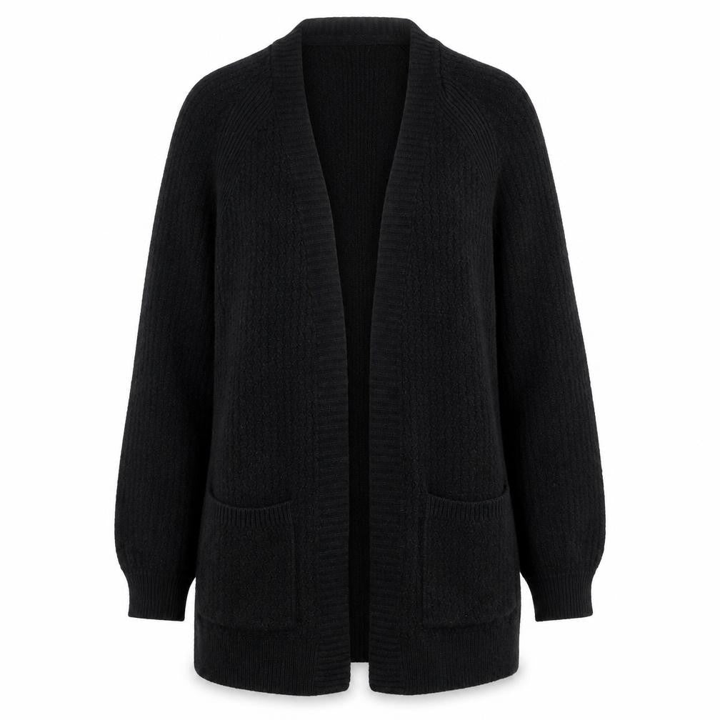 FatFace Women Black Long Sleeve Knit Cardigan UK 10