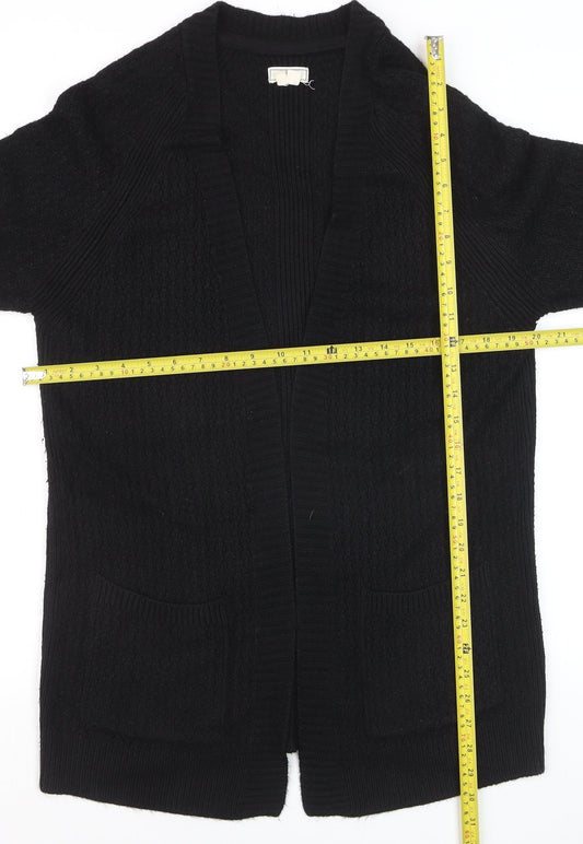 Fat Face Women Black Long Sleeve Knit Cardigan UK 10
