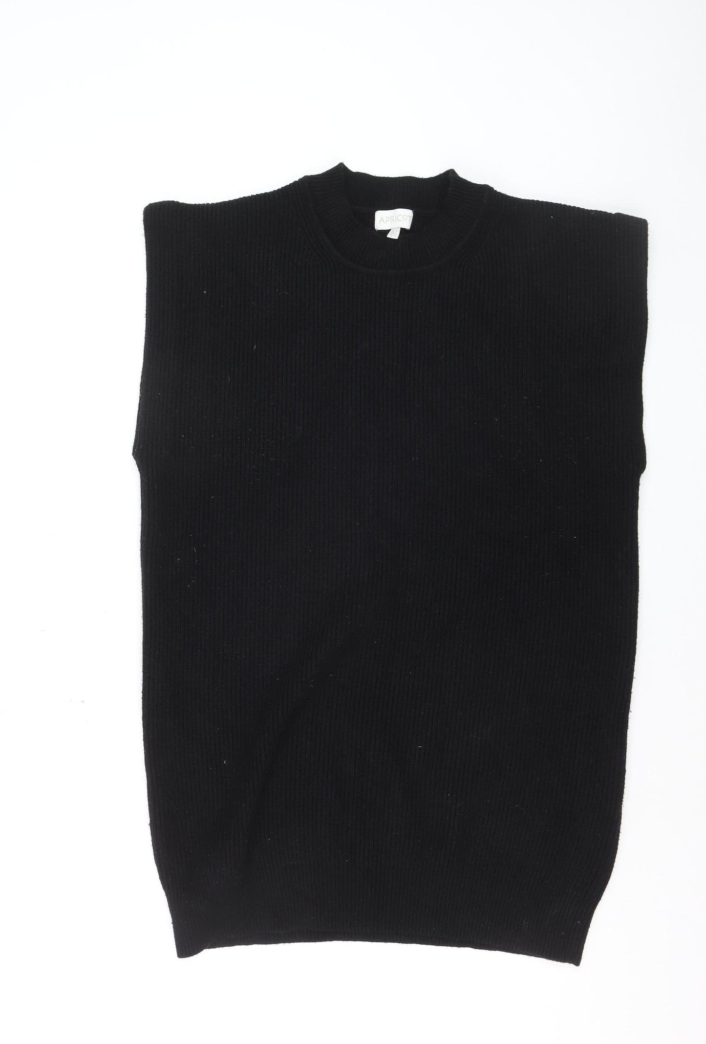 Apricot Women's Black Sleeveless Mock Neck Knit Vest M