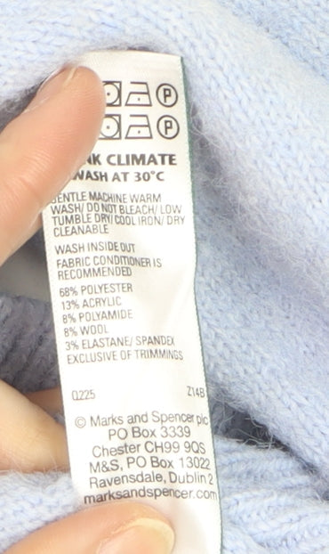 Marks and Spencer Women's Blue Long Sleeve Cardigan L