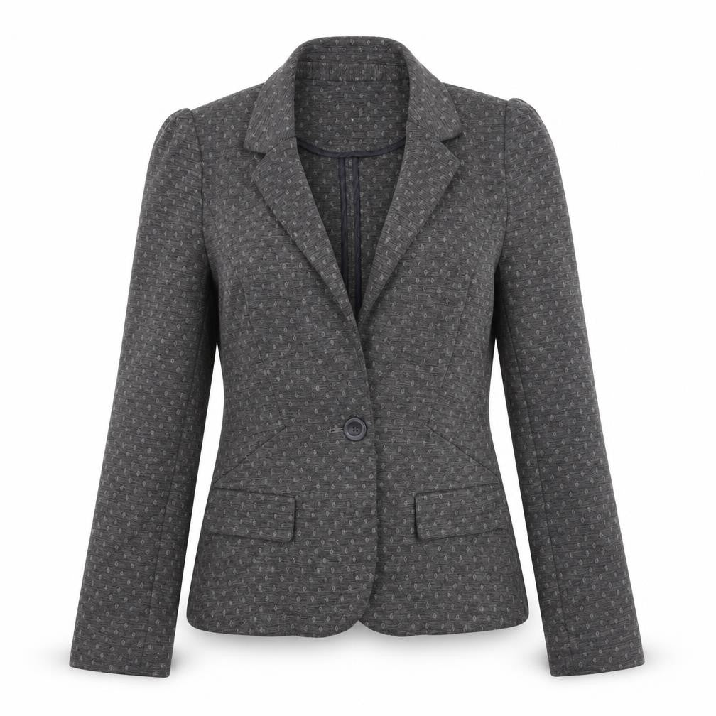 Next Women's Grey Tailored Blazer Jacket Size 10 Slim Fit