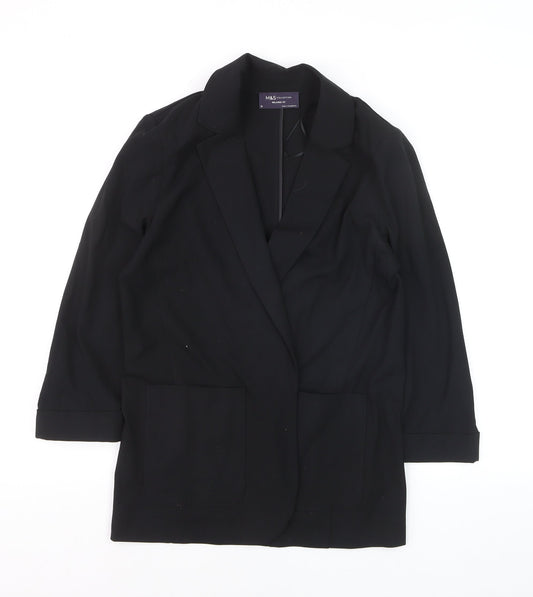 Marks and Spencer Women’s Black Relaxed Fit Blazer Size 10