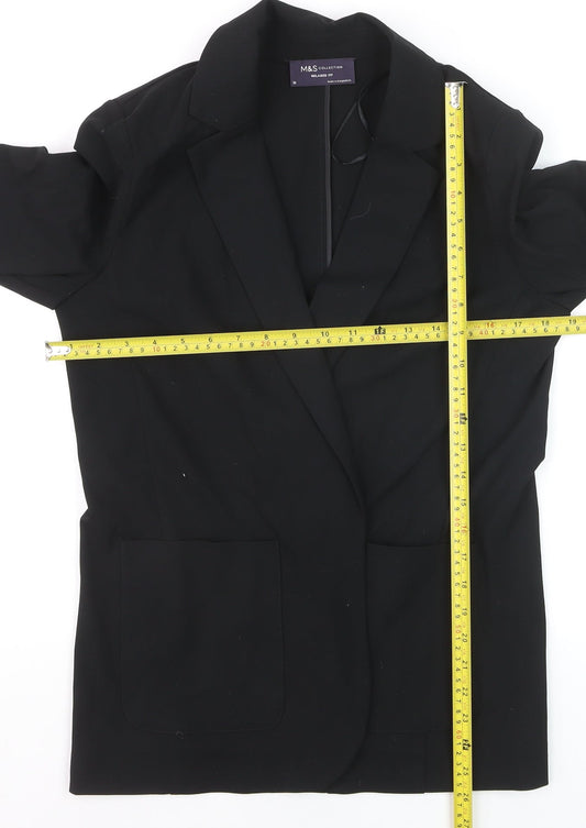 Marks and Spencer Women’s Black Relaxed Fit Blazer Size 10