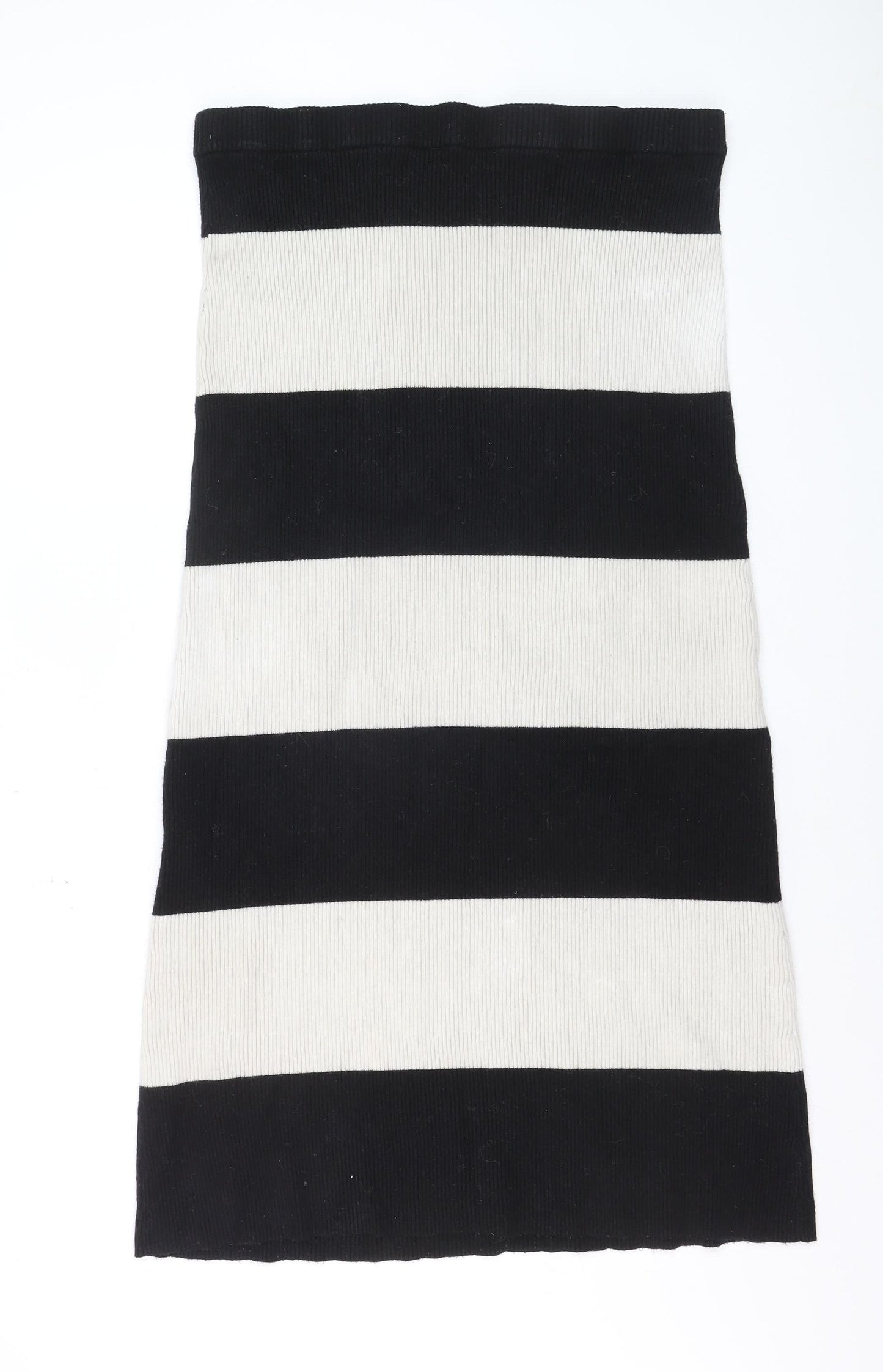 4th & Reckless Women’s Black White Striped Knit Pencil Skirt Size 18