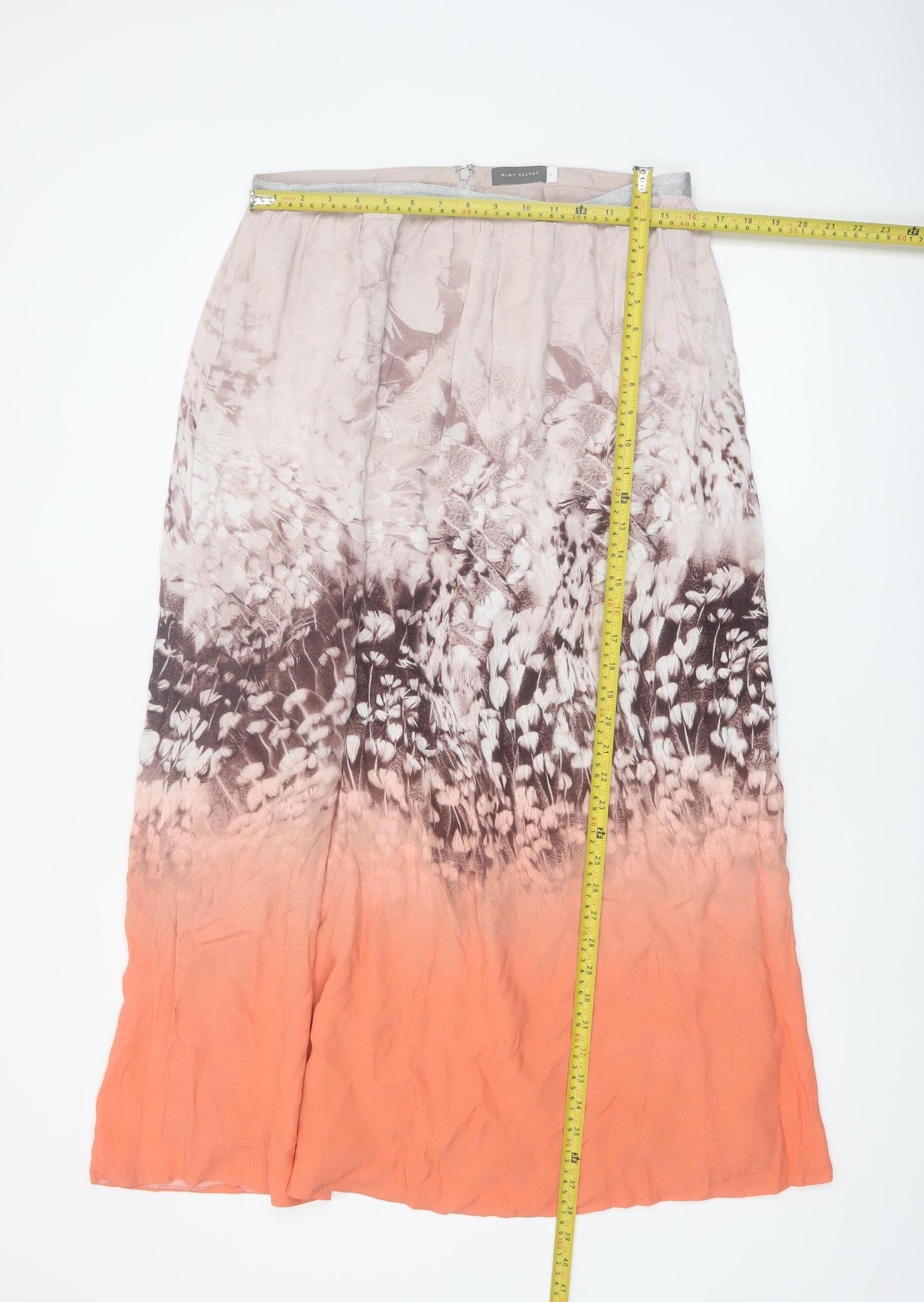 Mint Velvet Women’s Multicoloured Size 14 A-Line Midi Skirt