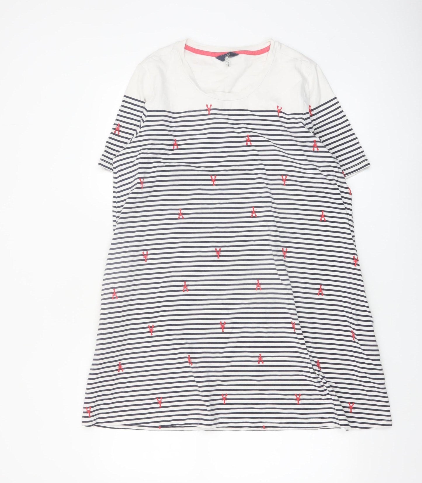 Joules Women’s Multicoloured Stripe T-Shirt Dress Size 14