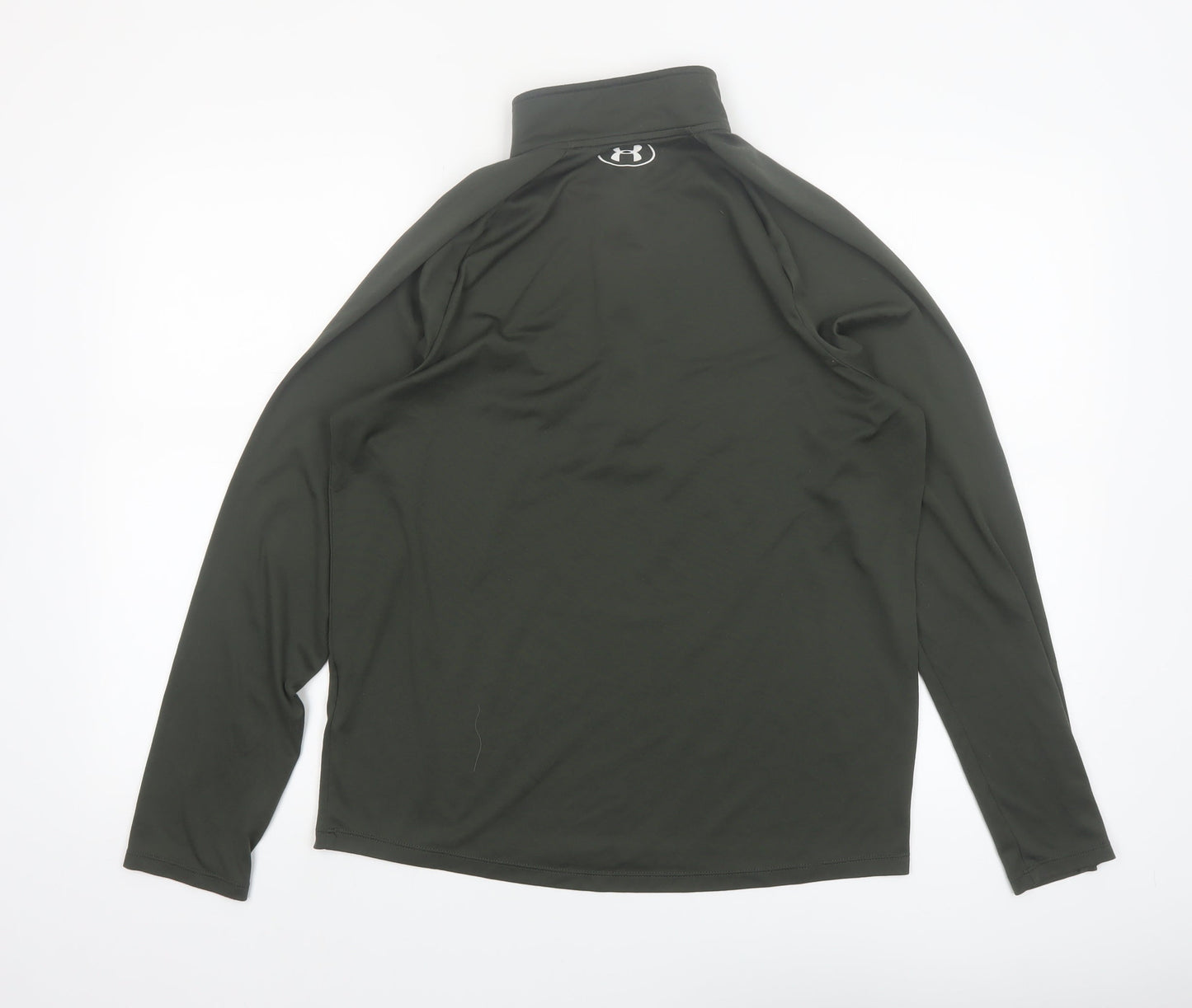 Under Armour Men Green M 1/4 Zip Long Sleeve Pullover Top