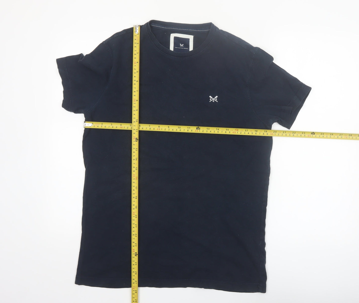 Crew Clothing Company Men's Navy Cotton Crew Neck T-Shirt M