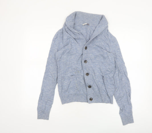 Gap Women's Blue Cotton Button Cardigan XS