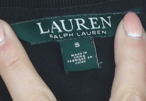 Ralph Lauren Women’s Black Long Sleeve Polo Shirt Size S