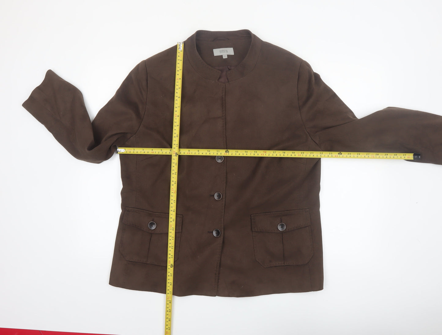 Marks and Spencer Women’s Brown Blazer Jacket Size 20 Lined Workwear