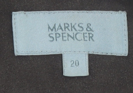 Marks and Spencer Women’s Brown Blazer Jacket Size 20 Lined Workwear