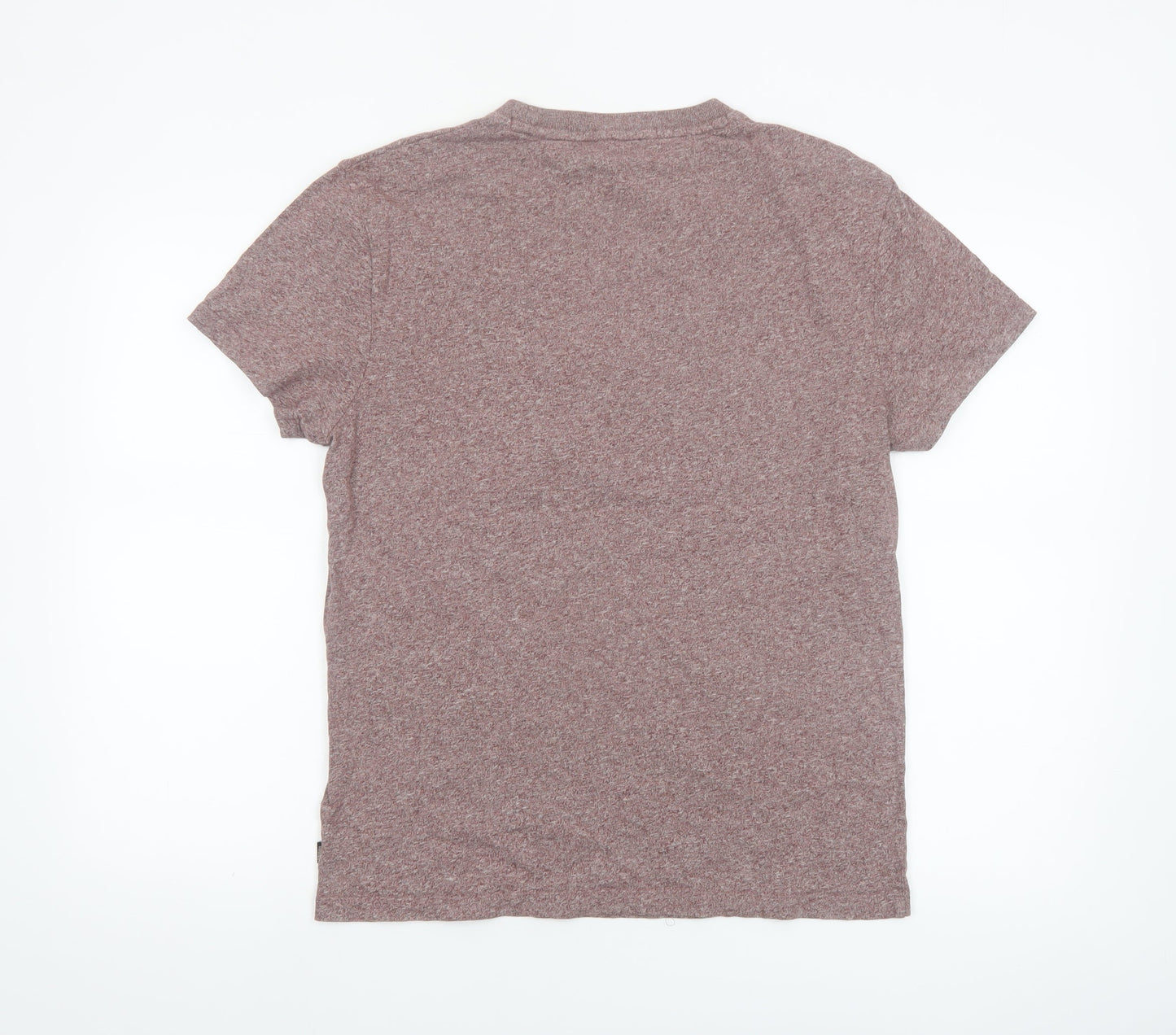 Superdry Men’s Brown Marl Crew Neck Organic Cotton T-Shirt Size M