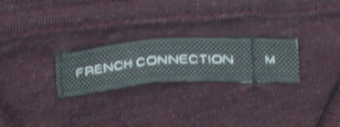 French Connection Men's Brown Short Sleeve Polo Shirt M Regular Fit