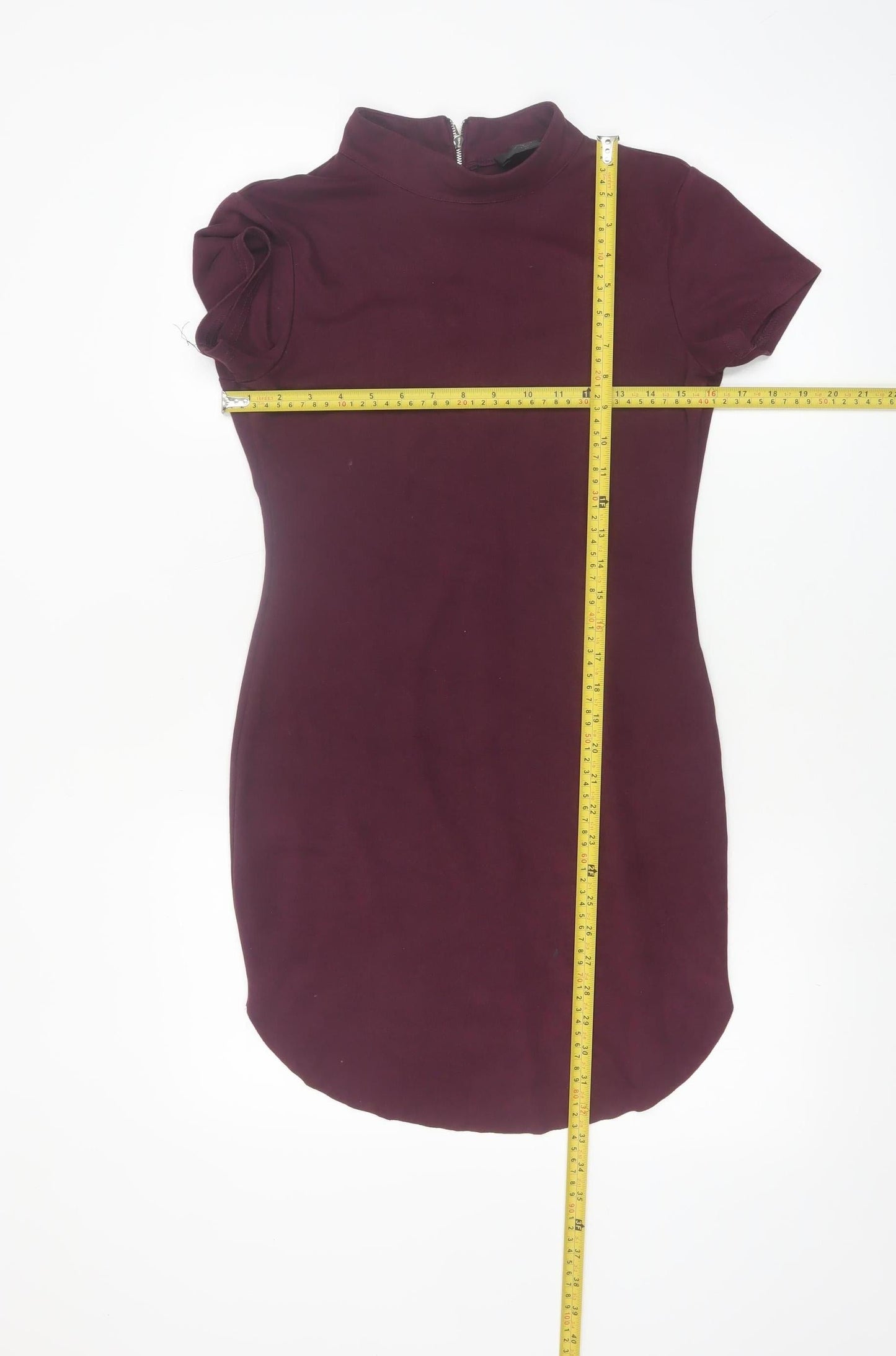 AX Paris Women's Purple Short Sleeve Bodycon Dress Size 10