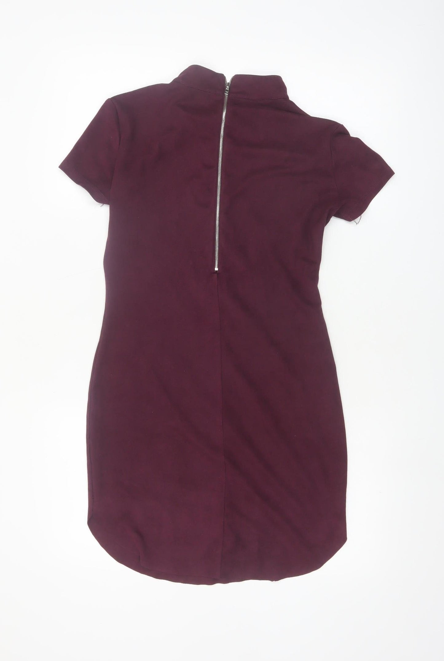 AX Paris Women's Purple Short Sleeve Bodycon Dress Size 10