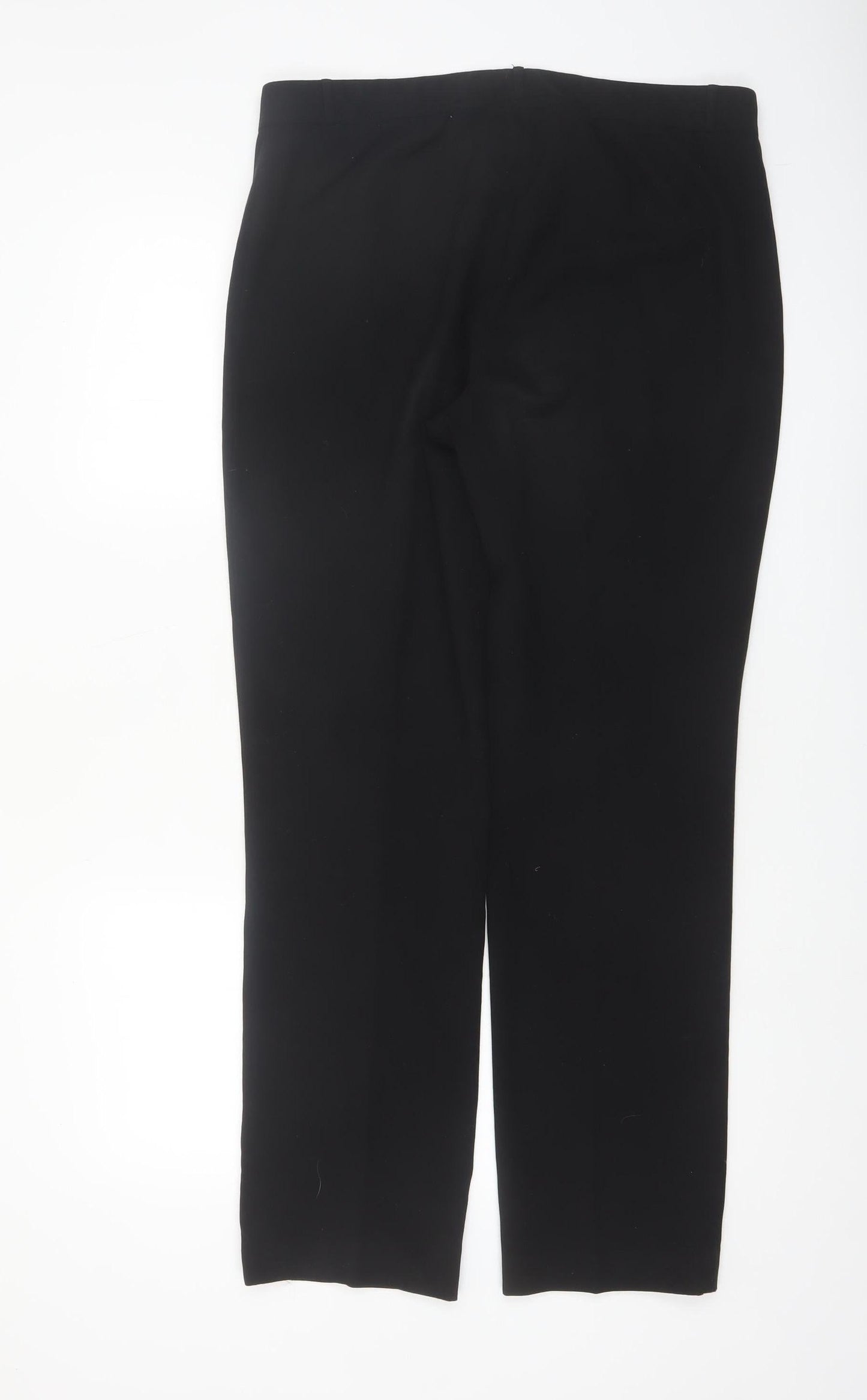 Marks and Spencer Women Black Size 14 Long Dress Pants