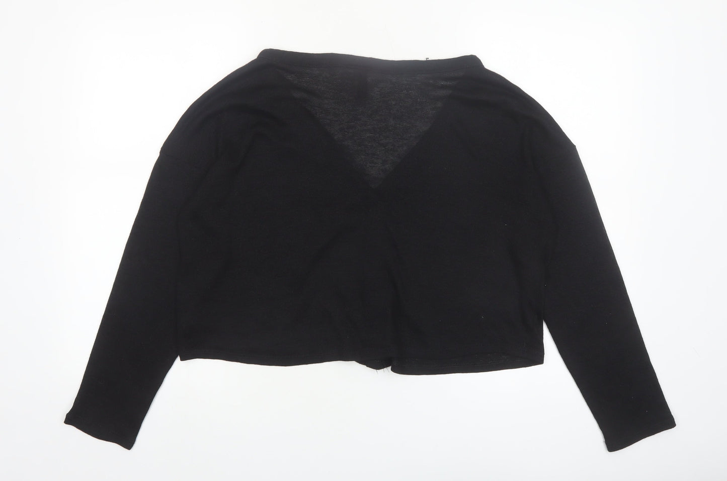 H&M Divided Women's Black V-Neck Button Cardigan Size M