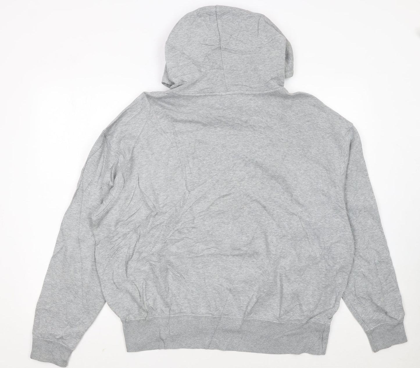 Nike Women’s Grey Pullover Hoodie Medium Cotton Blend Drawstring