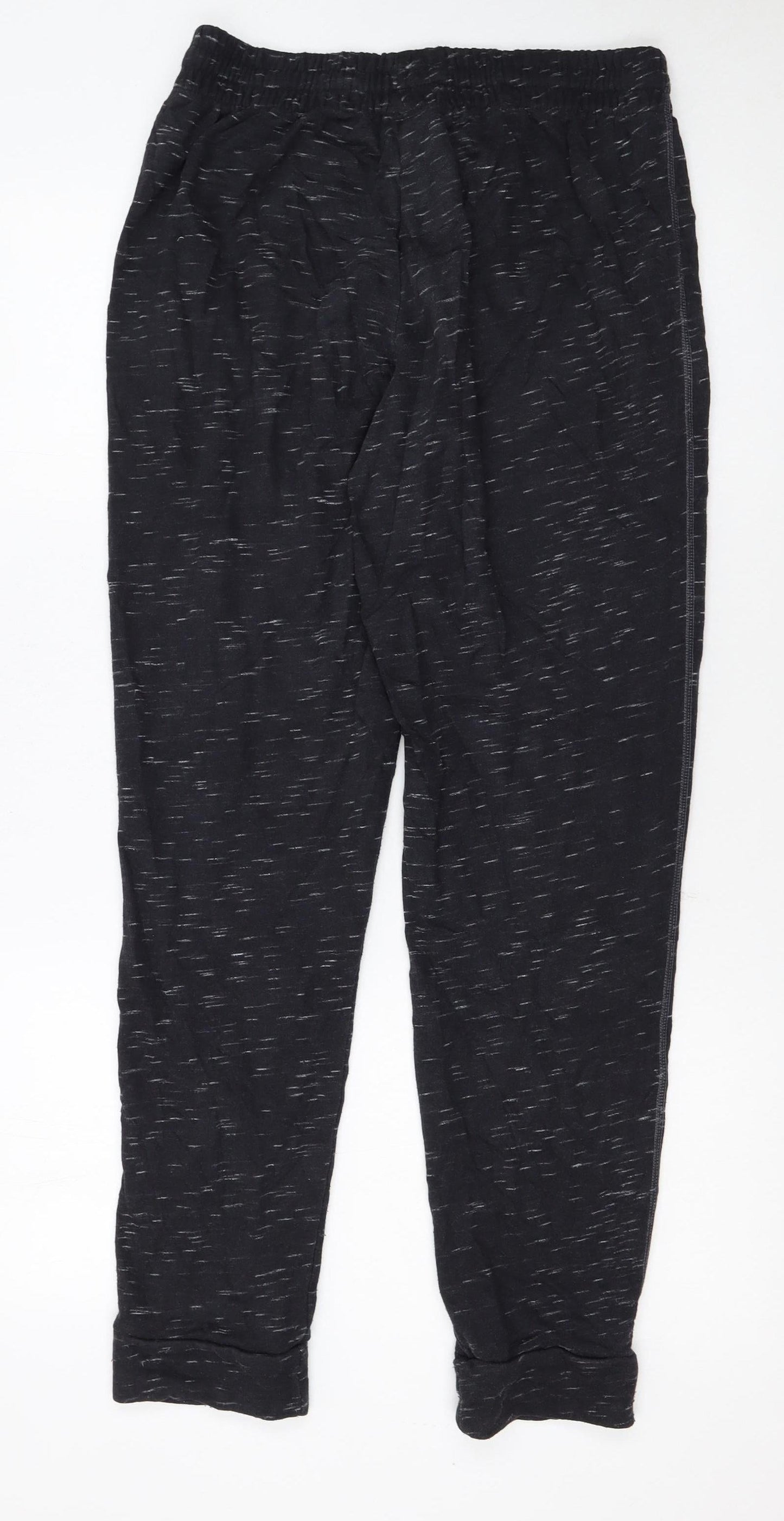 Adidas Womens Black Jogger Trousers M Size Cotton Blend