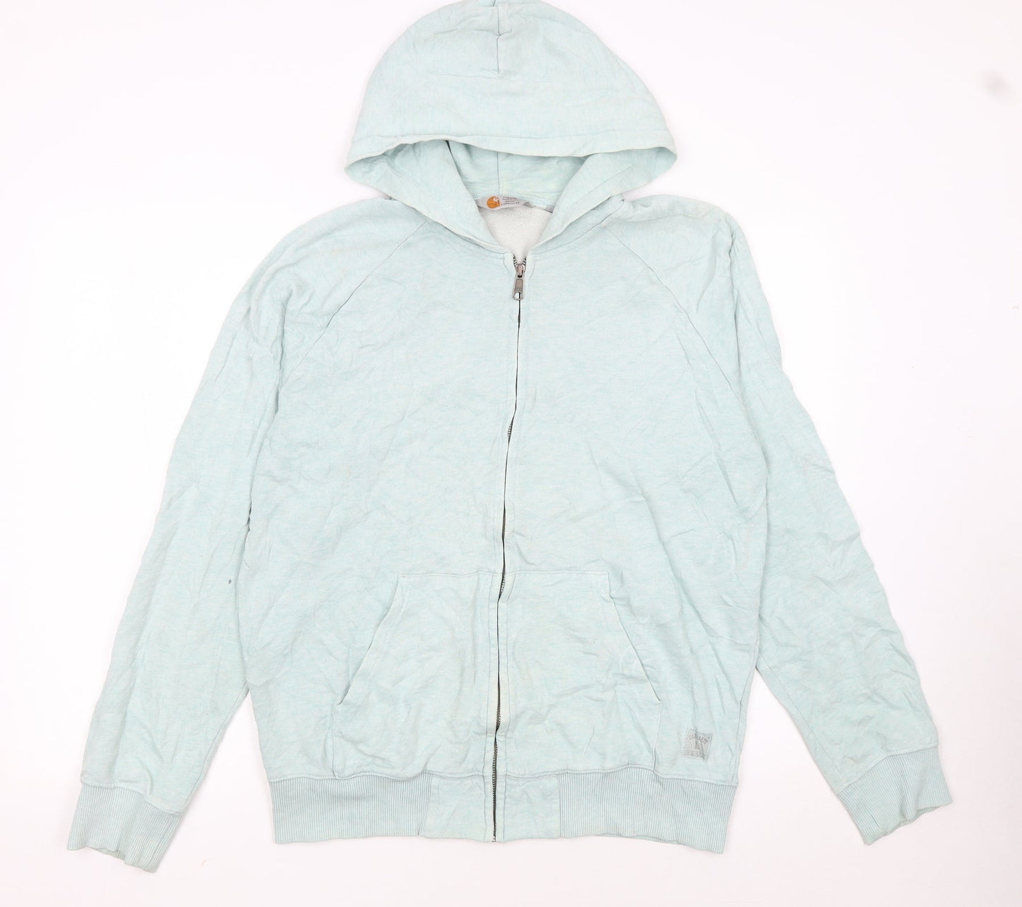 Carhartt Women’s Light Blue Full Zip Hoodie Size L