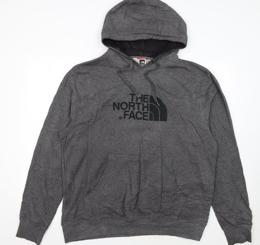 The North Face Men's Grey XL Pullover Hoodie with Logo