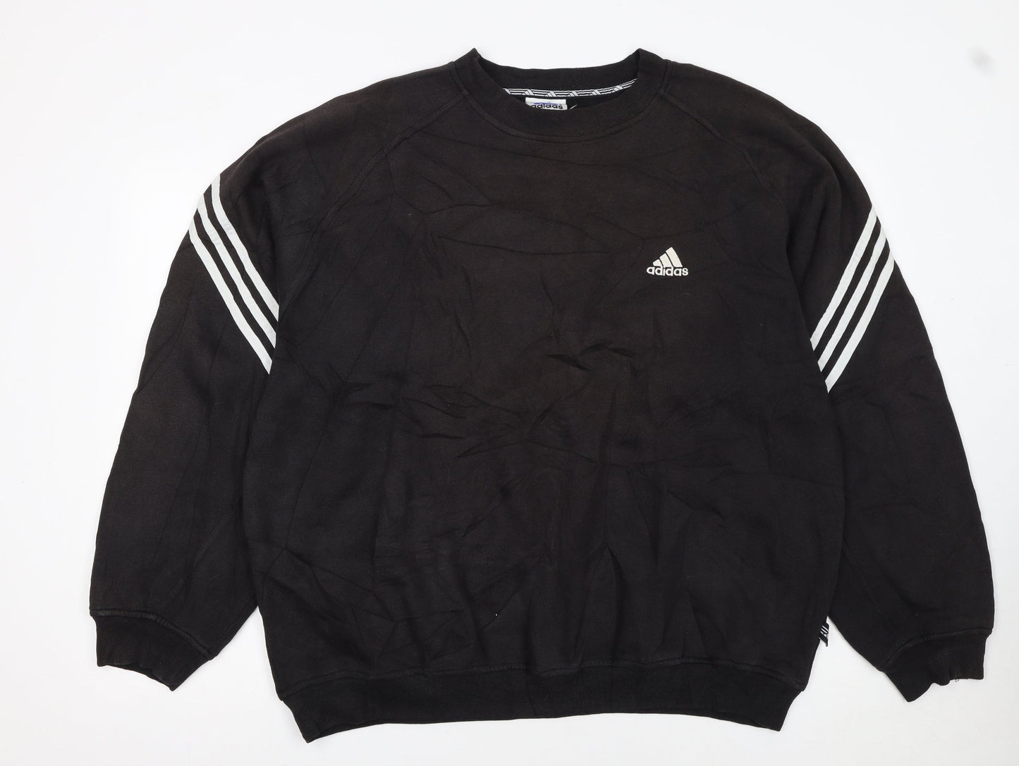 Adidas Men’s Black 2XL Pullover Crew Neck Sweatshirt