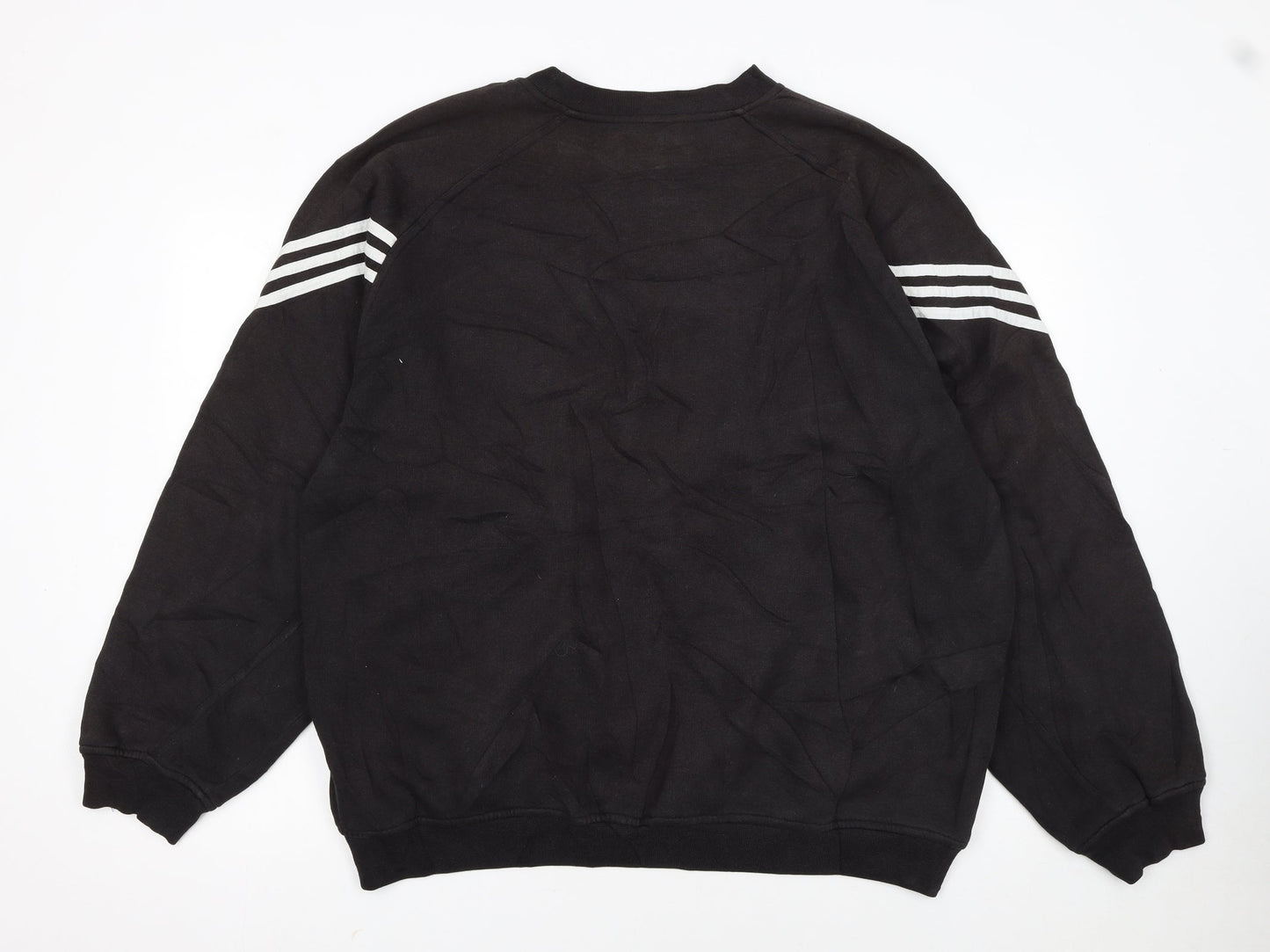 Adidas Men’s Black 2XL Pullover Crew Neck Sweatshirt