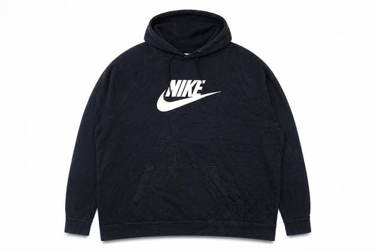 Nike Mens Black 2XL Pullover Hoodie with Logo Graphic