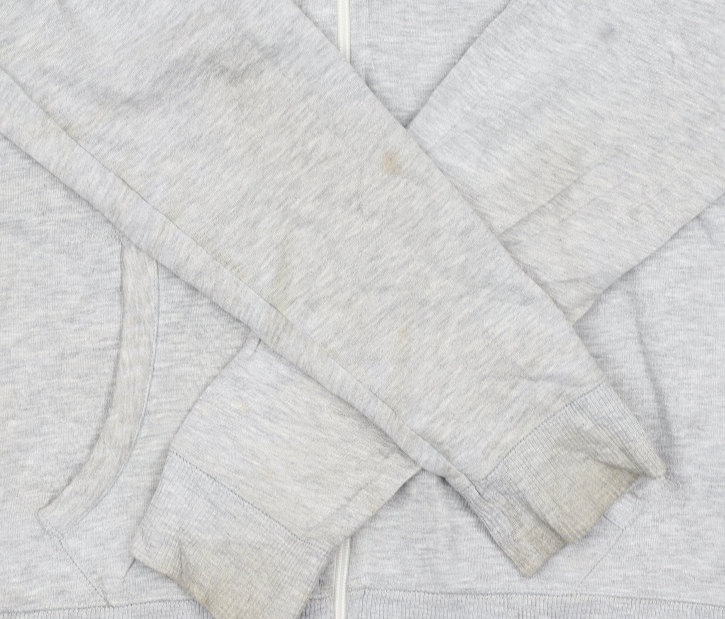 Hilfiger Denim Men's Grey Long Sleeve Hoodie L Cotton Blend Zip Up