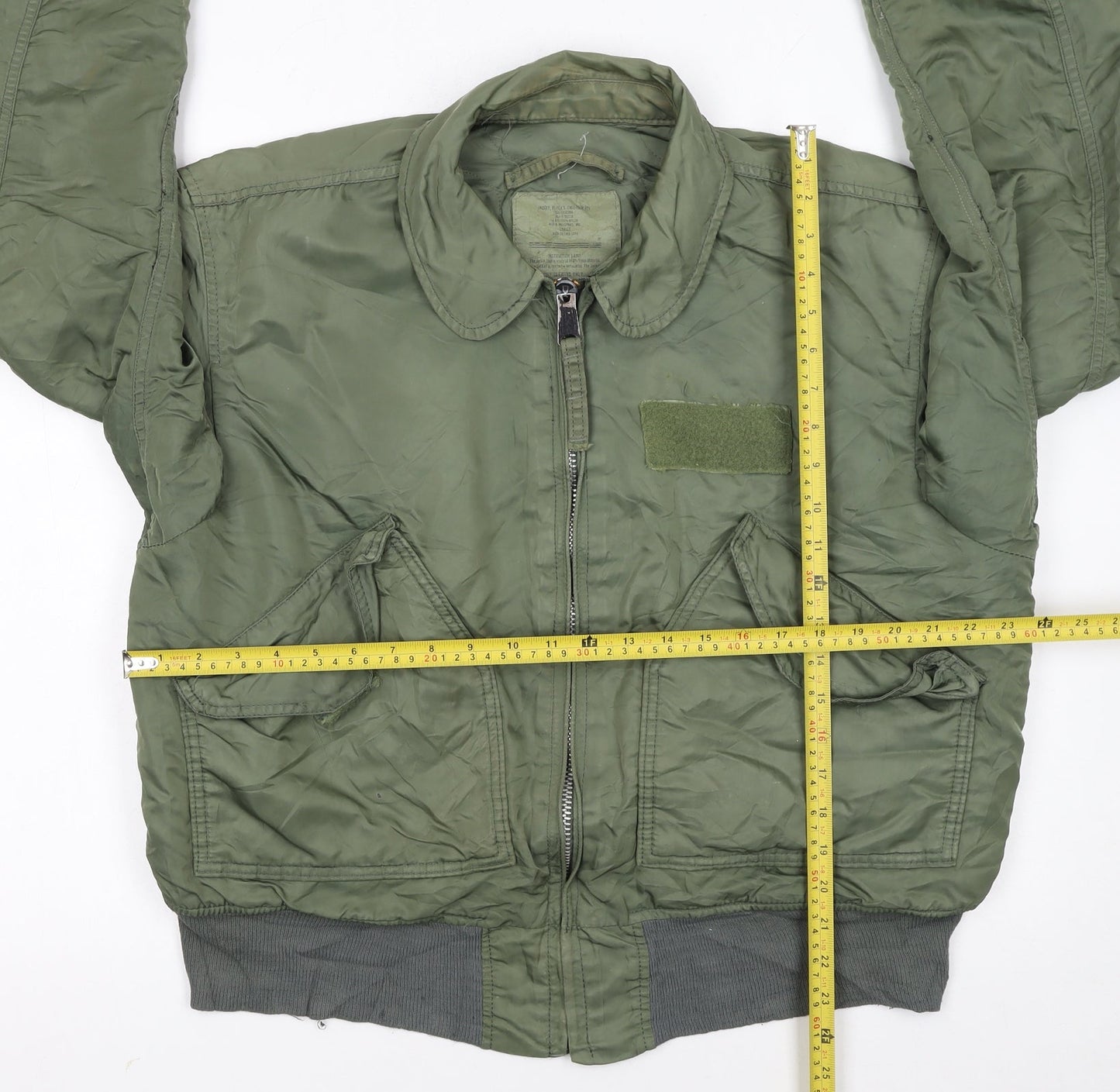 Alpha Industries Green Nylon Bomber Jacket Women’s Large Military Style