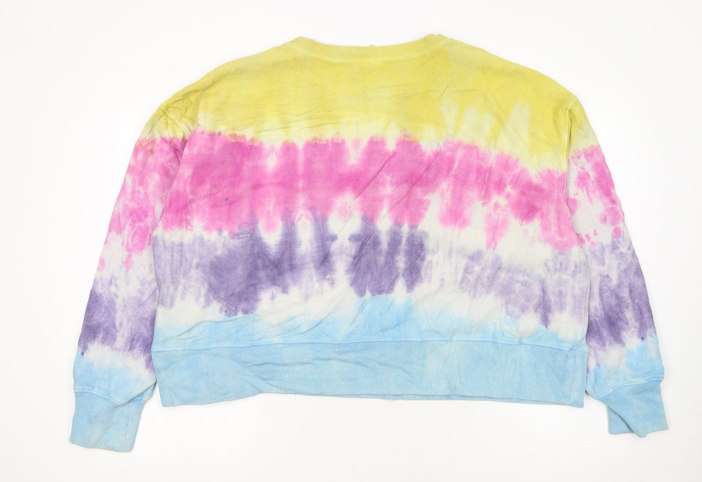 Champion Womens Multicoloured Tie Dye Crew Neck Pullover Sweatshirt M